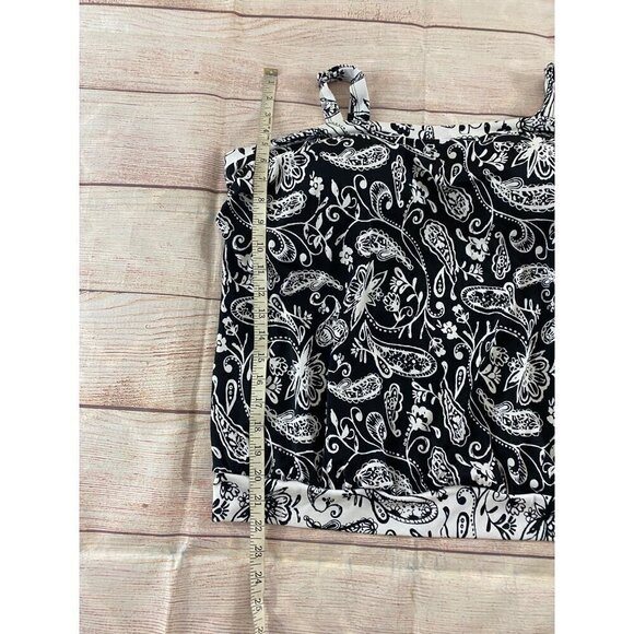 Swimsuits For All Women's Black Paisley Print Tankini - 20 - Picture 5 of 13